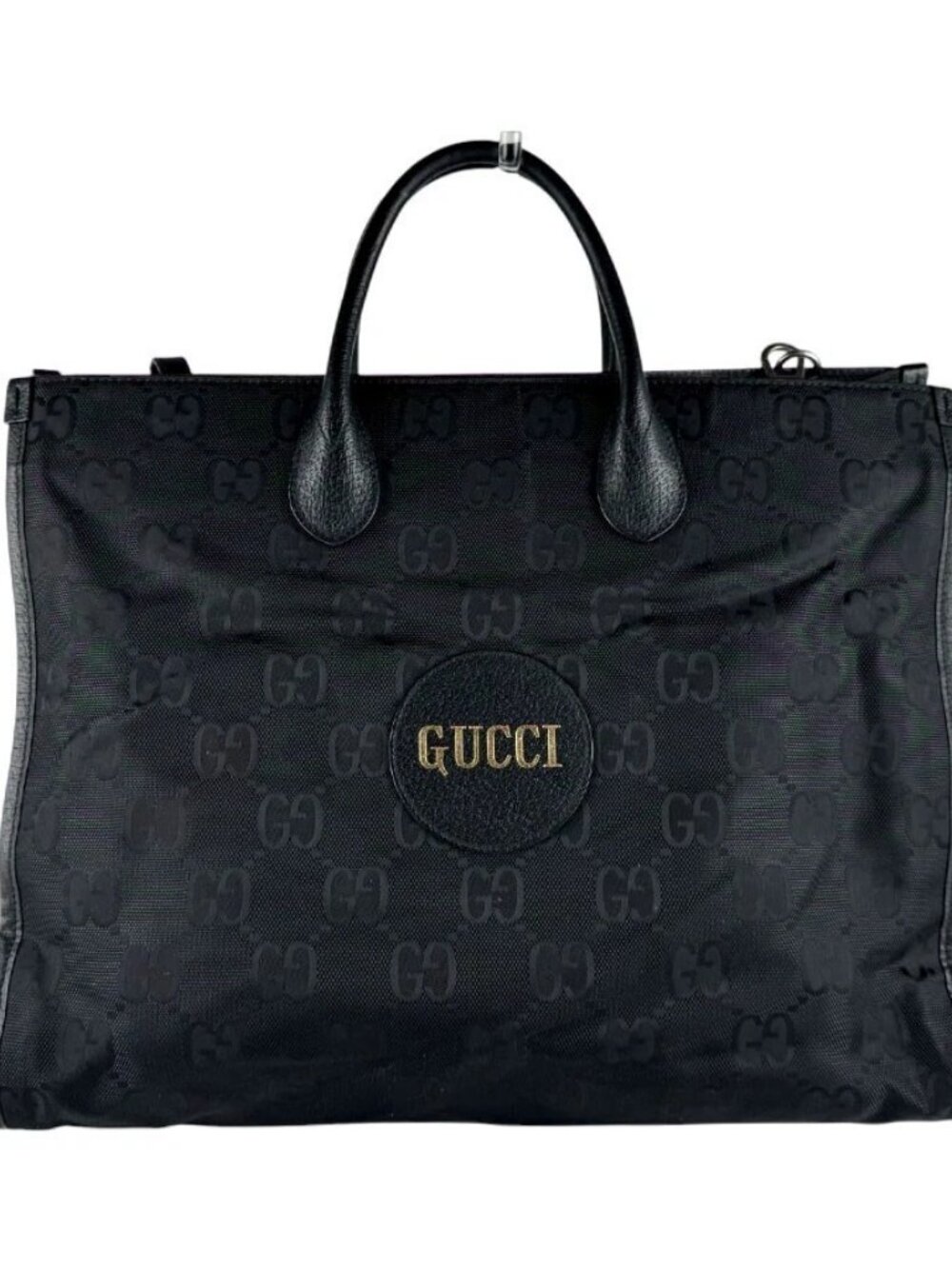 GUCCI Off The Grid Handbag Shoulder Bag Black Nylon/Leather